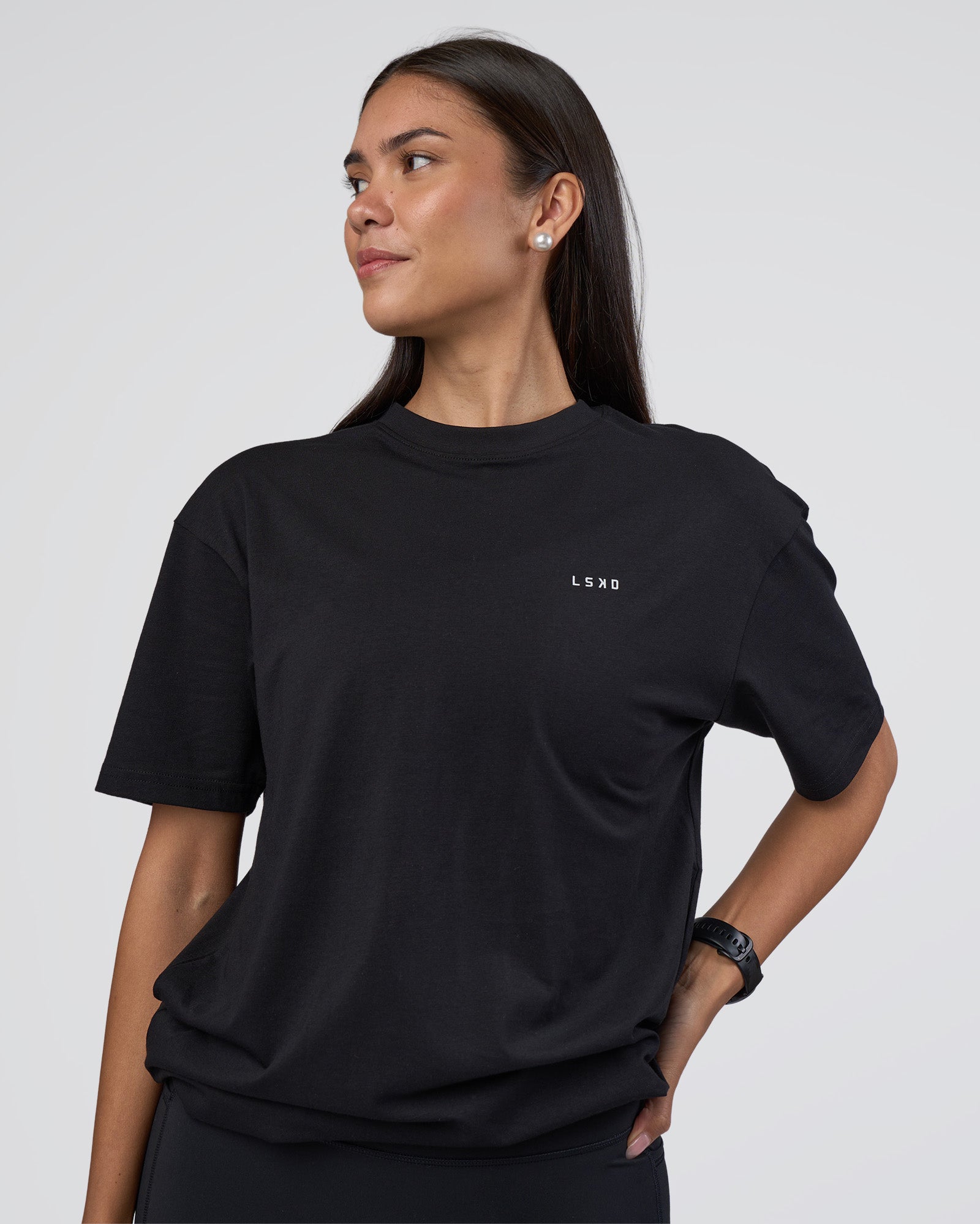 Research Department FLXCotton Oversized Tee - Black | LSKD – LSKD US