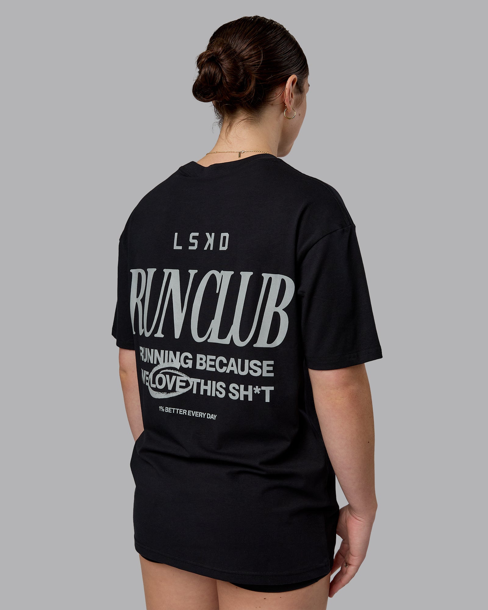 We Love This Sh*t FLXCotton Oversized Tee - Black-Reflective