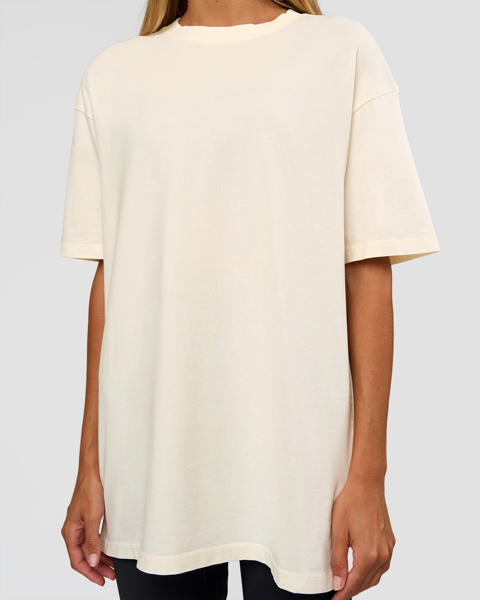 Shadow Mode FLXCotton Oversized Tee - Off White Washed | LSKD