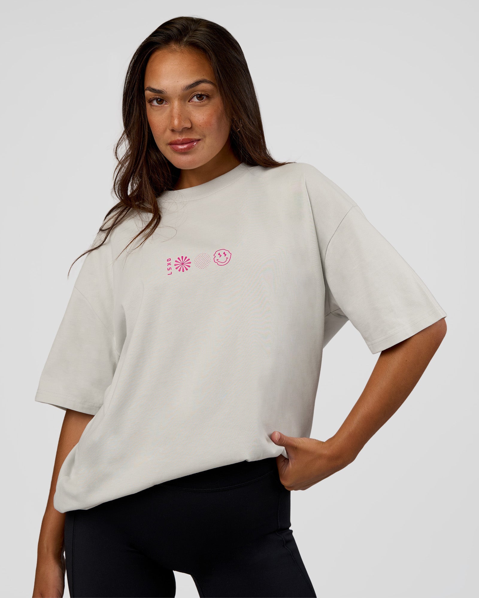 Trust The Process Heavyweight Unisex Oversized Tee - Digital Mist
