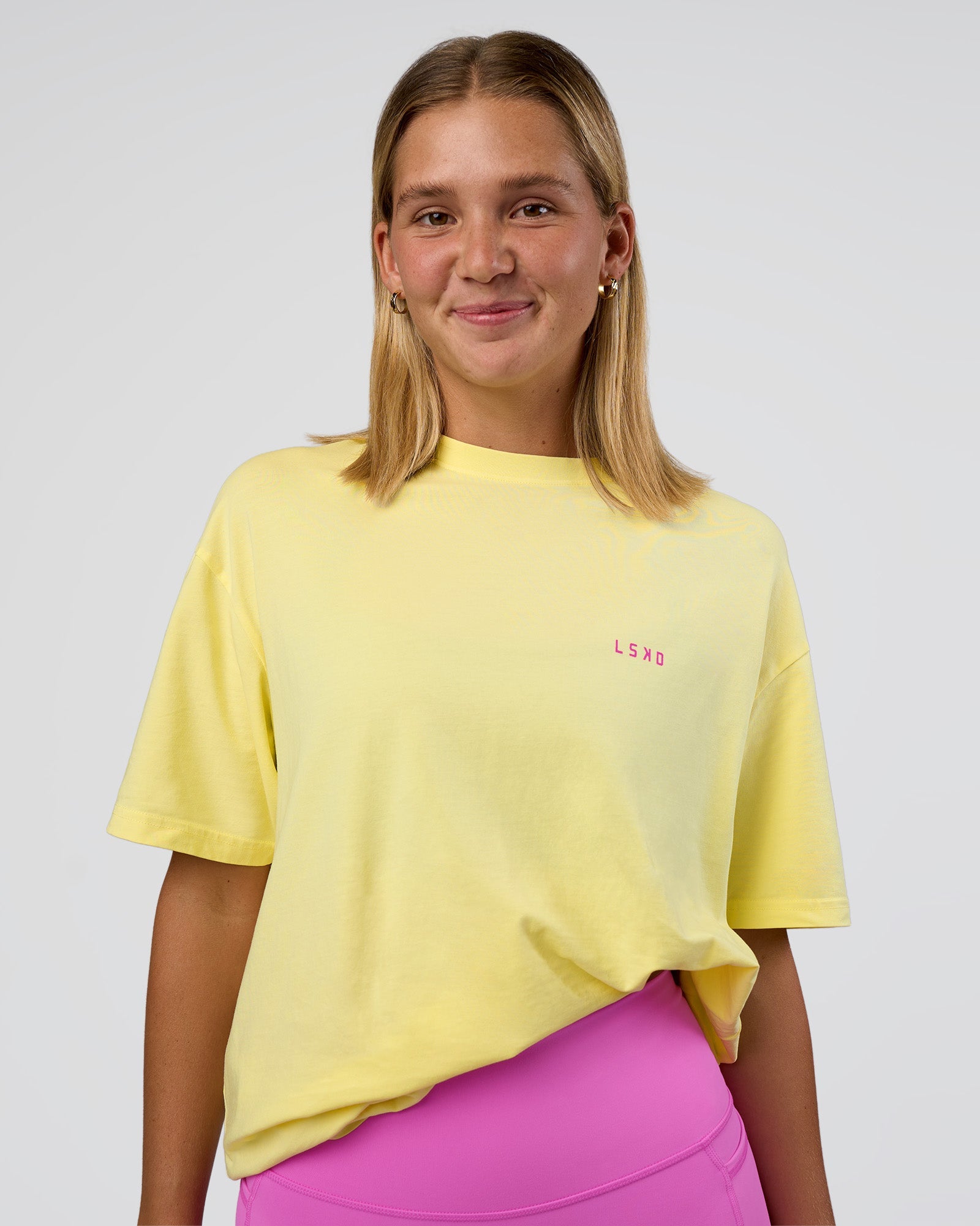 Unfit Club FLXCotton Oversized Tee - Yellow Fizz Washed-Ultra
