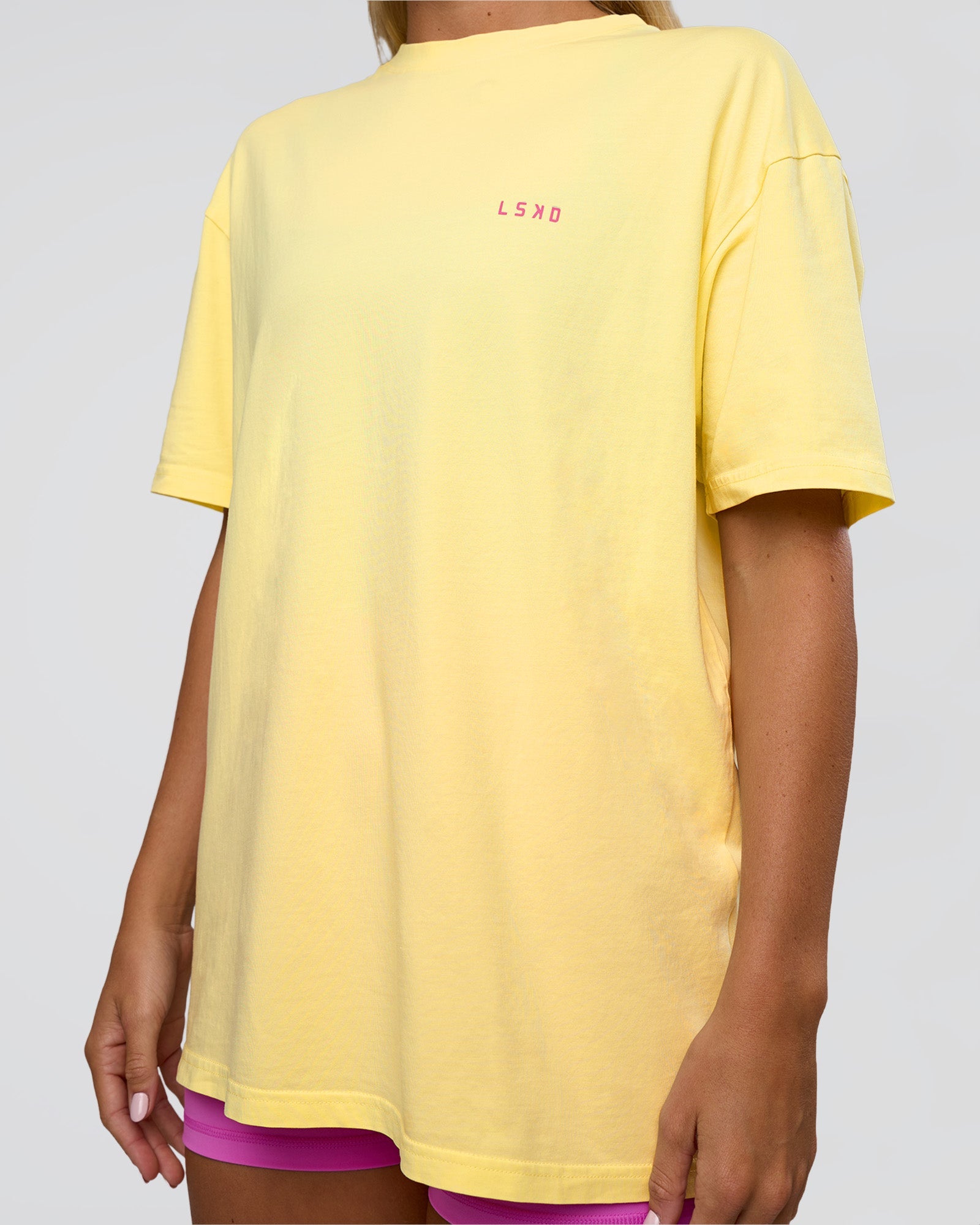 Unfit Club FLXCotton Oversized Tee - Yellow Fizz Washed-Ultra