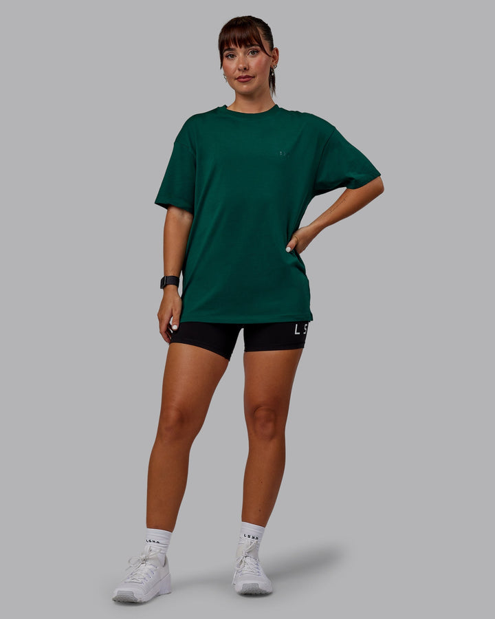 Unisex Deluxe PimaFLX Tee Oversize - Deep Emerald
