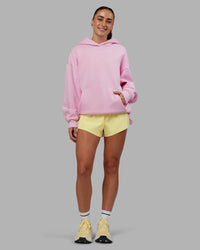 Woman wearing Your Race Oversized Hoodie - Marshmallow | Model:Grace | Size:XS