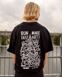 Woman wearing Free-Arts-NYC-FLX-Cotton-Tee-Oversize | Thumbnail Index: 1