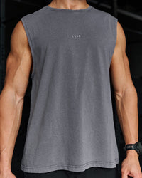 Campaign image of Base FLXCotton Tank Regular Fit -8cm - Dark Storm Washed | Thumbnail Index: 7