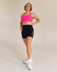 Campaign image of Empowered Sports Bra - Ultra Pink | Thumbnail Index: 10