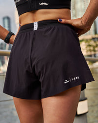 Campaign image of Movember x LSKD Accelerate 3" High-Rise Running Short - Black | Thumbnail Index: 3