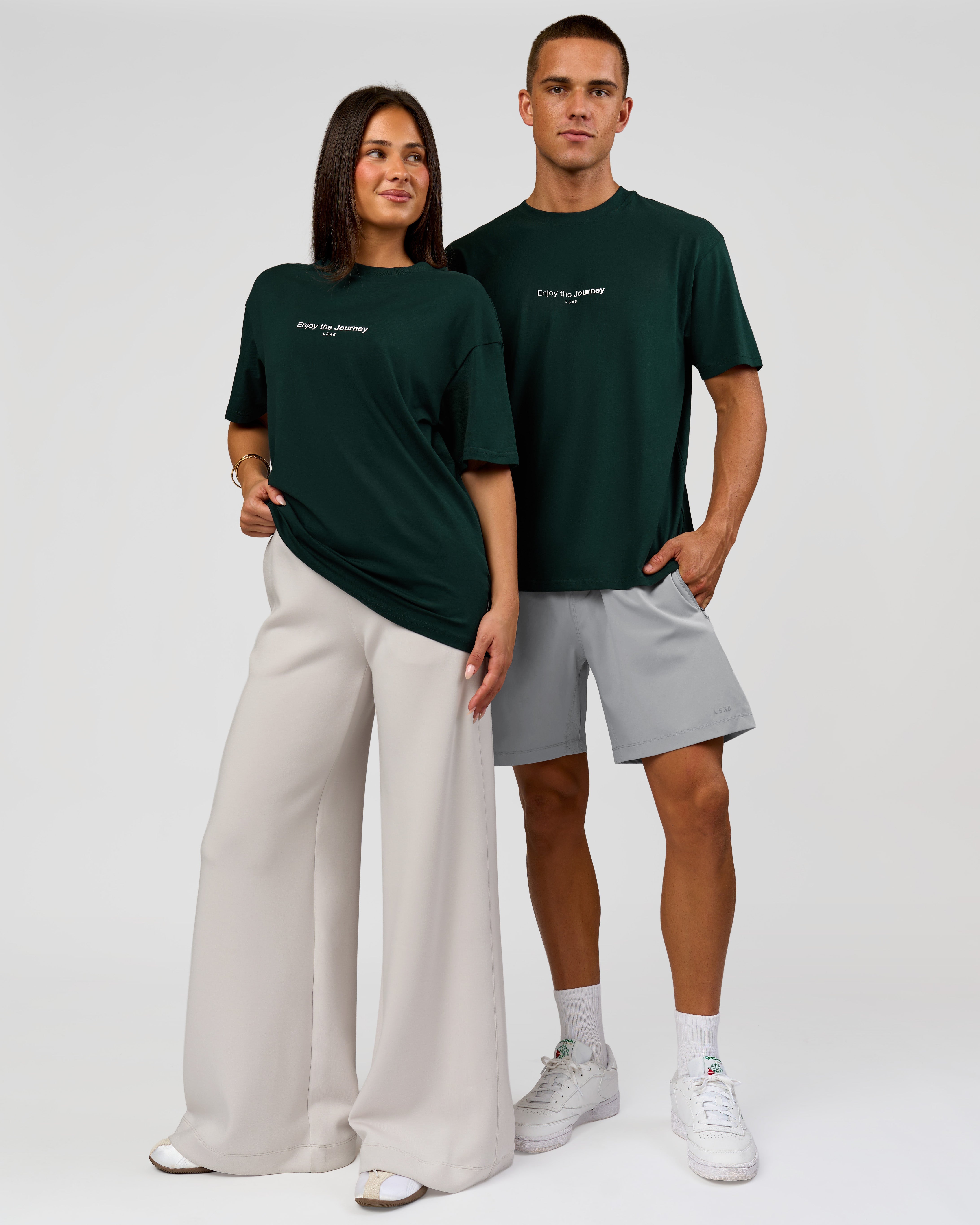 VS1 Enjoy The Journey FLXCotton Oversize Tee - Midnight Green