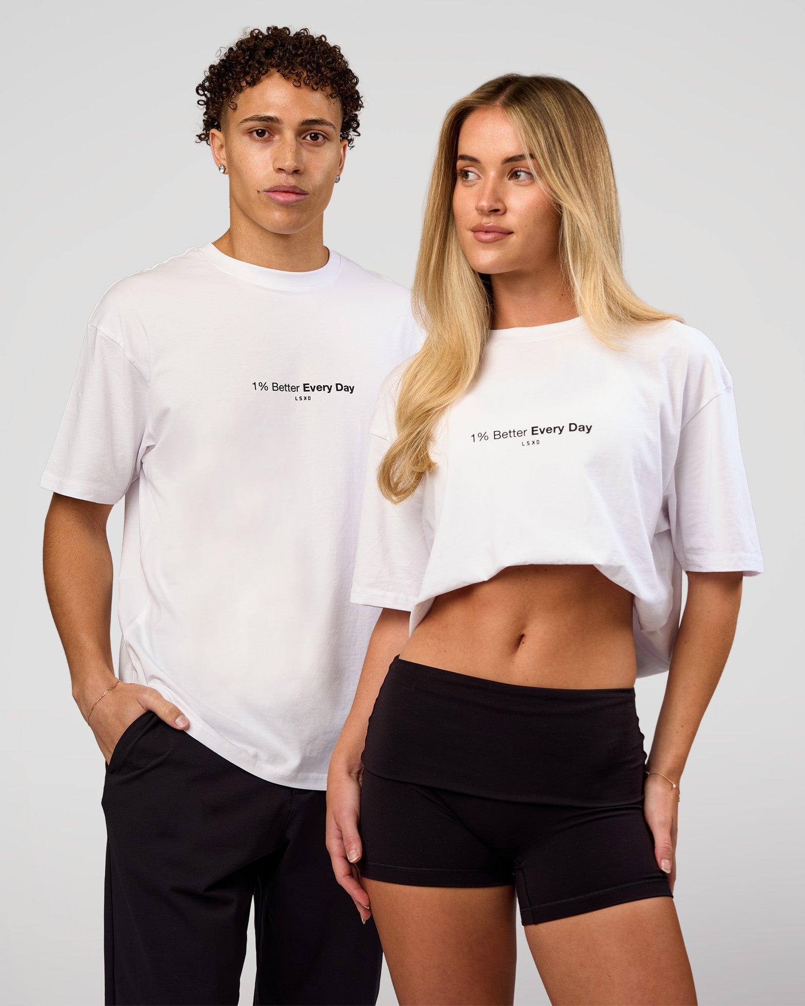 VS6 1% Better FLXCotton Oversize Tee - White | LSKD – LSKD US