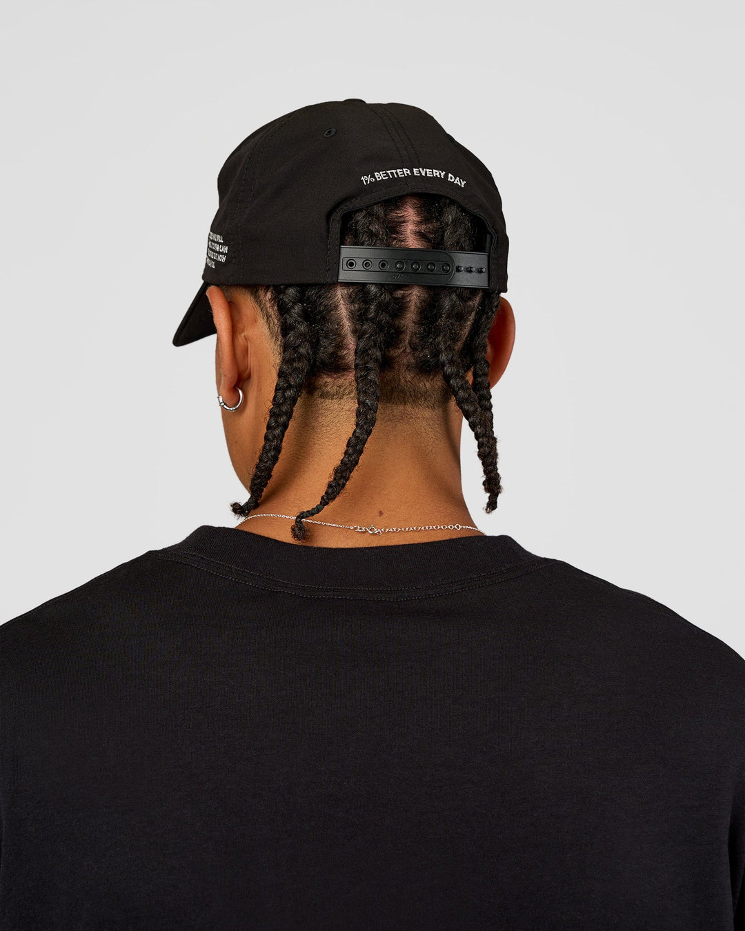 man wearing LSKD TRD CAP - Black-Off White
