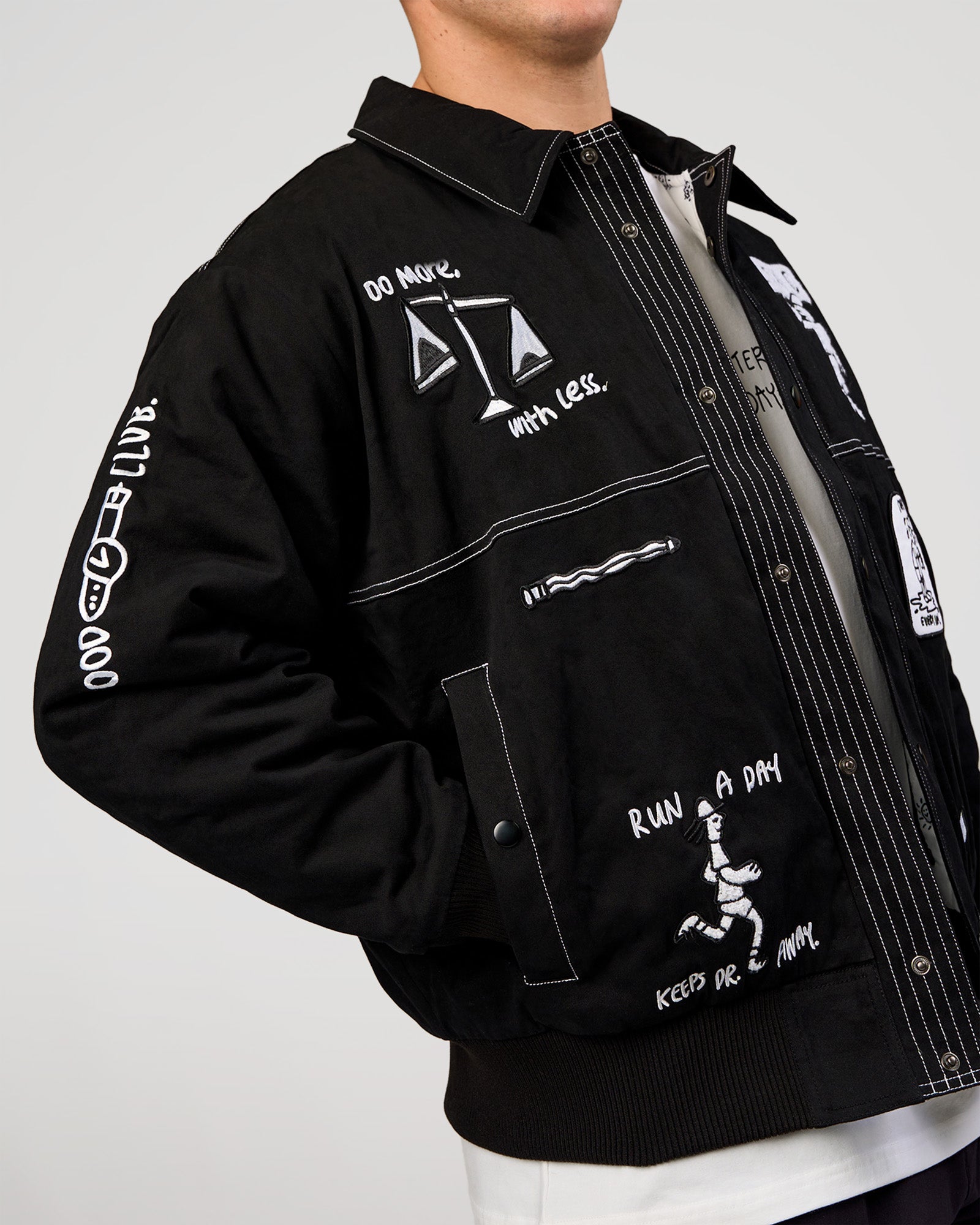 Andrew J. Steel x LSKD Bomber Jacket - Black | LSKD – LSKD US