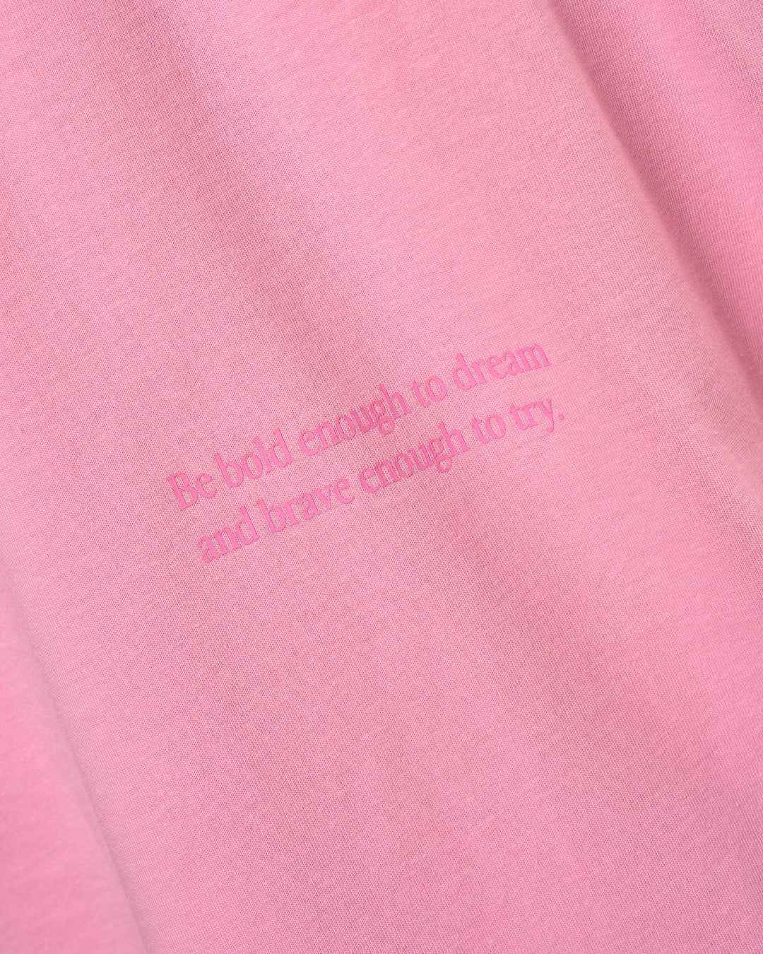 Man wearing Bree Heavyweight Oversized Tee - Pink Rose | Model:Jaiden | Size:L - view 14