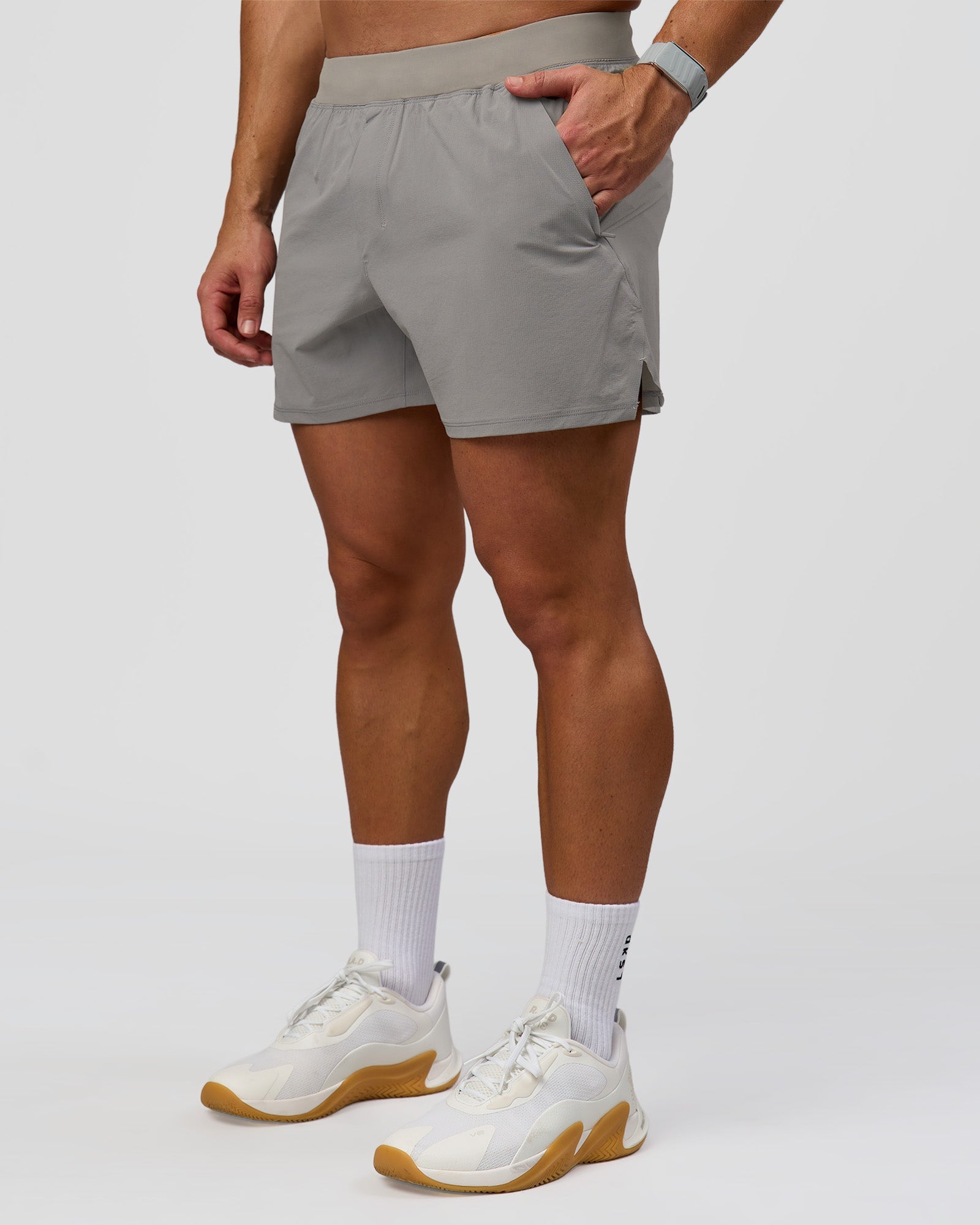 Man wearing Functional Training 5" Short - Storm Front | Model:Jaiden | Size:L