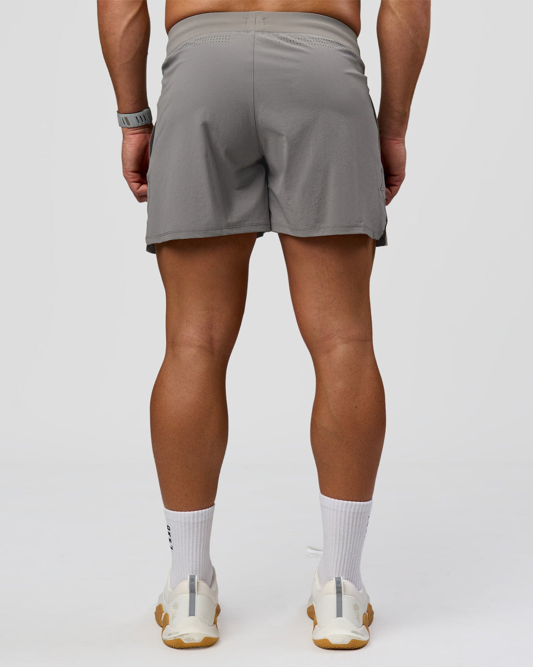 Man wearing Functional Training 5" Short - Storm Front | Model:Jaiden | Size:L - view 3