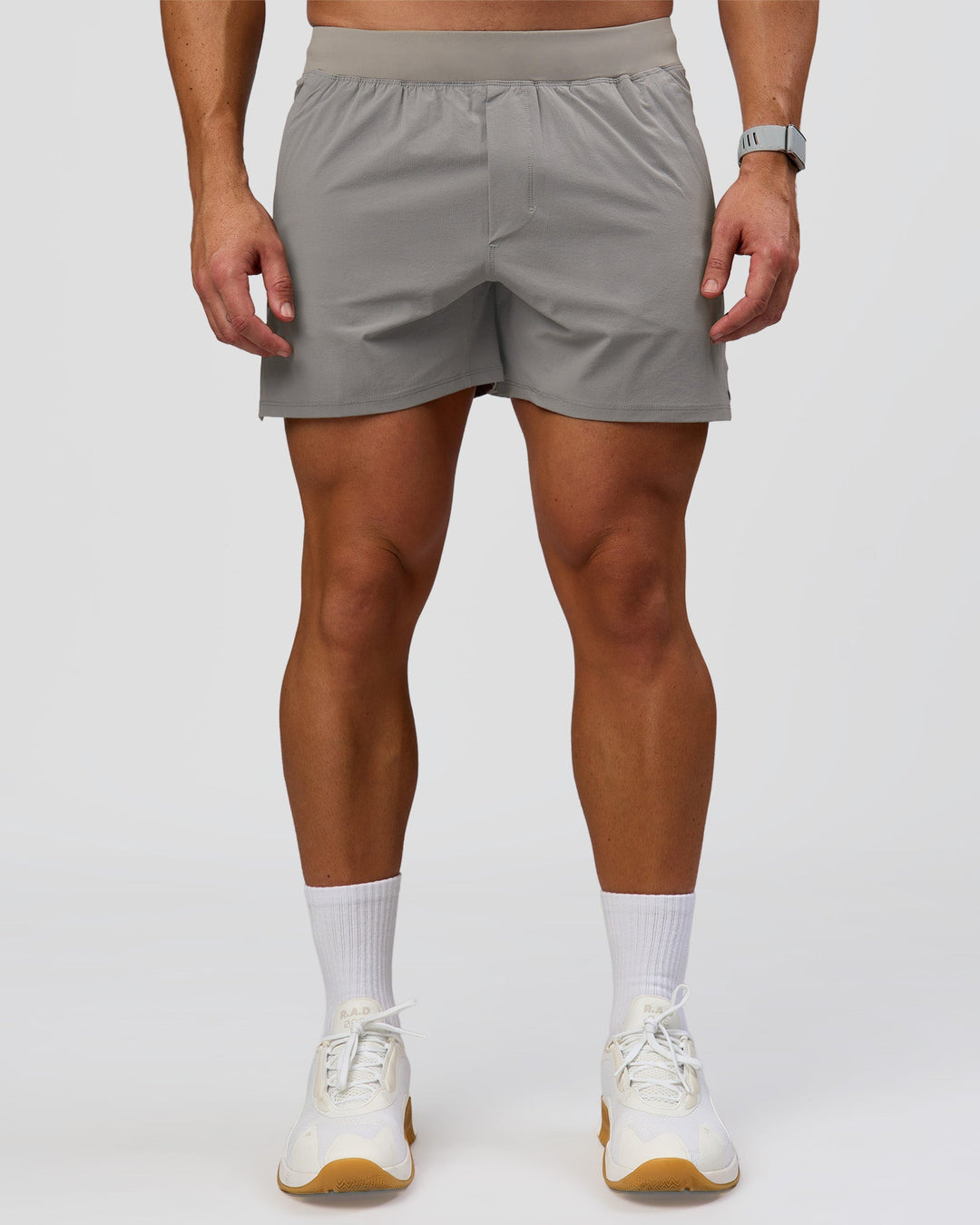 Man wearing Functional Training 5" Short - Storm Front | Model:Jaiden | Size:L - view 5