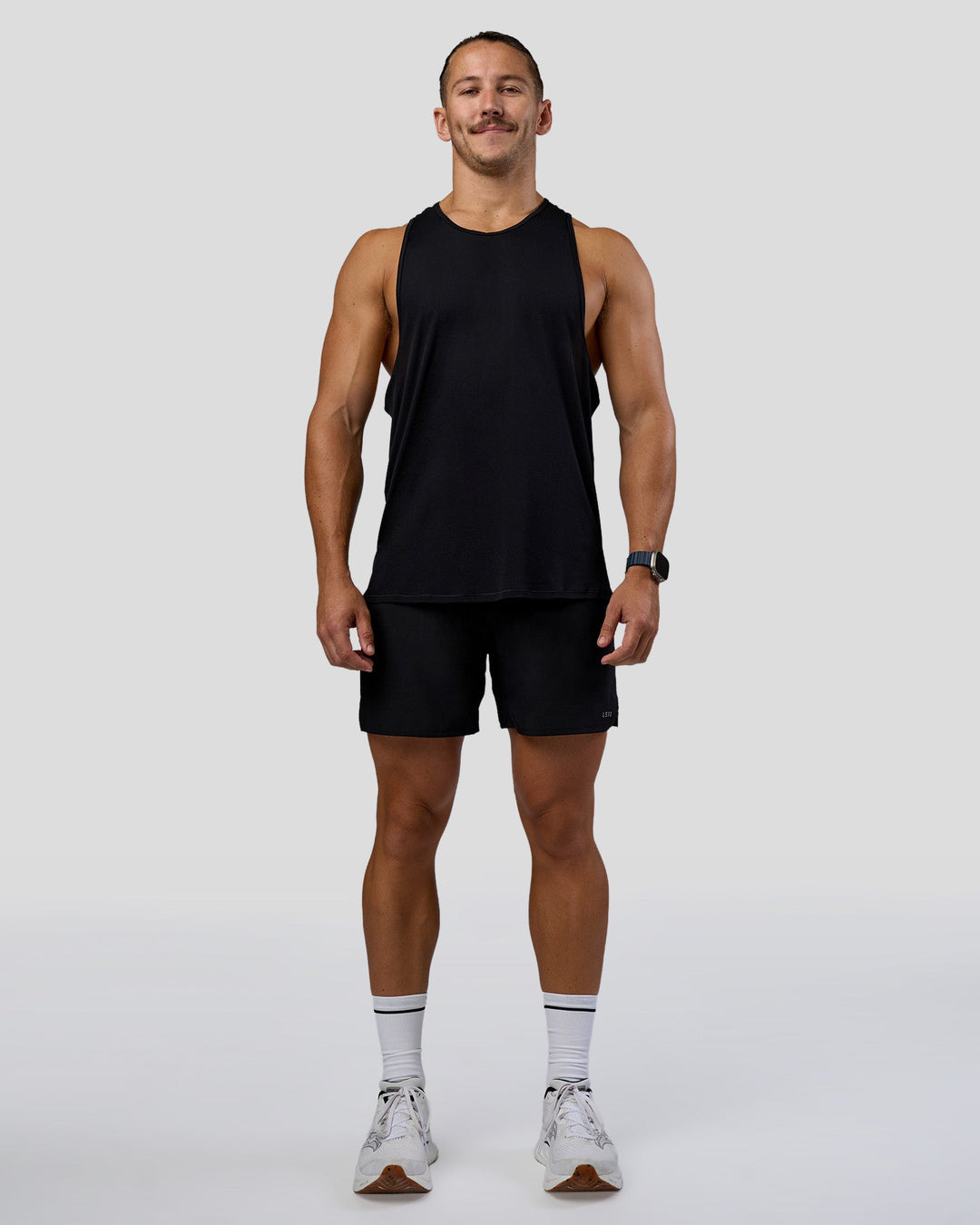 Pace 5" Lined Running Short - Black-Reflective - view 5