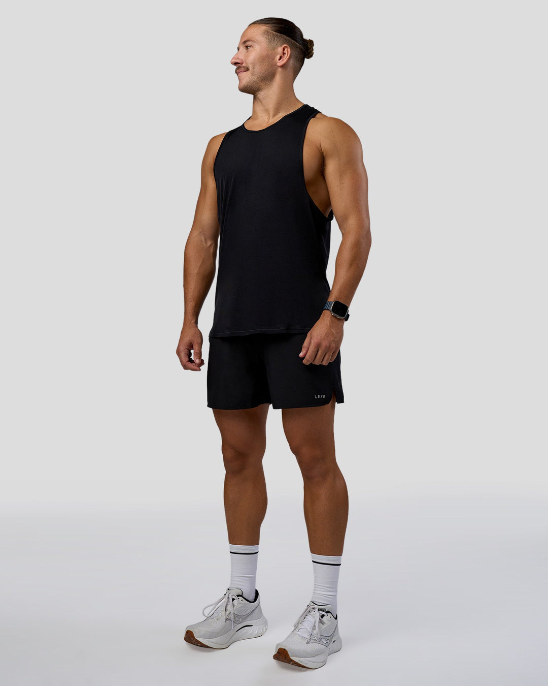 Pace 5" Lined Running Short - Black-Reflective - view 7