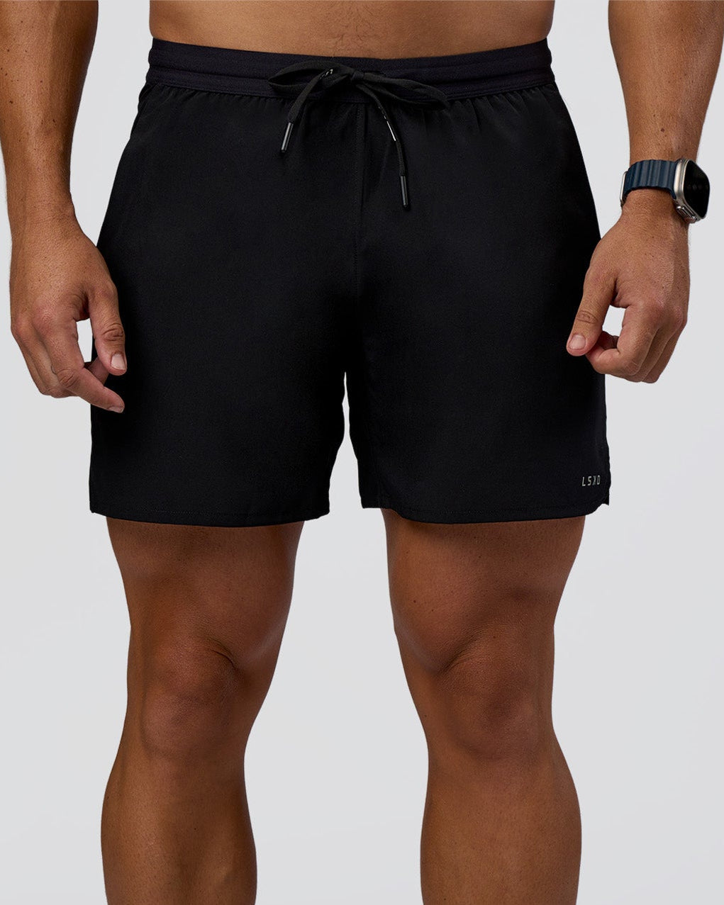Pace 5" Lined Running Short - Black-Reflective - view 1