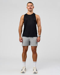 Man wearing Pace 5" Lined Running Short - Alloy | Model:Jaiden | Size:L | Thumbnail Index: 4