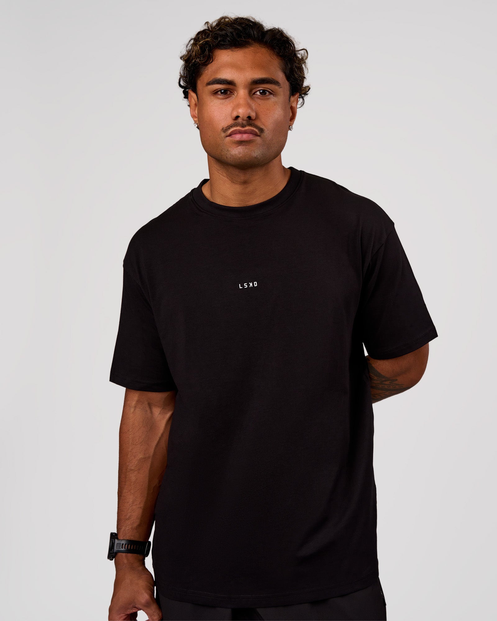 Base FLXCotton Tee Oversized - Black | LSKD – LSKD US