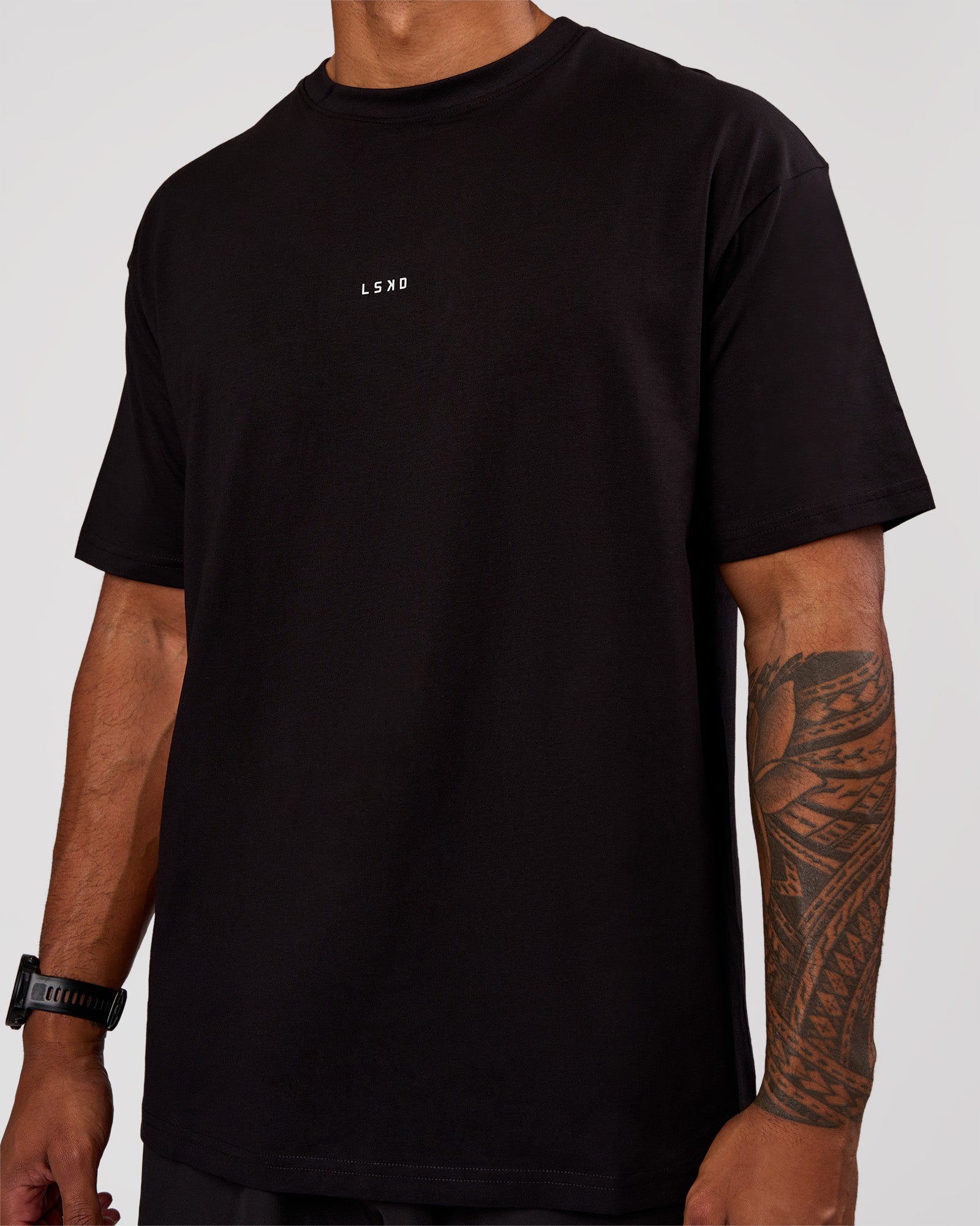 Base FLXCotton Tee Oversized - Black | LSKD – LSKD US