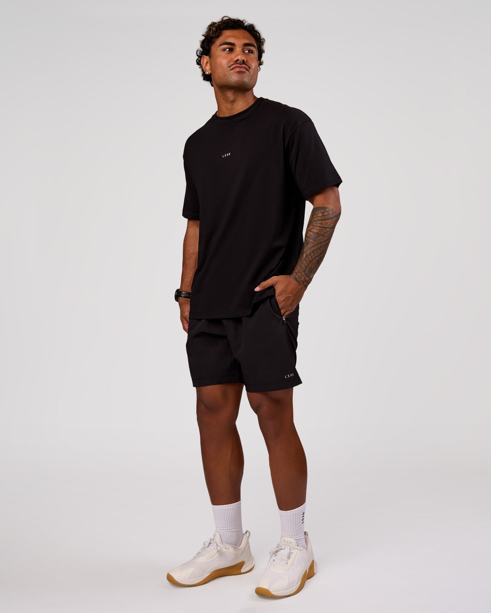 Base FLXCotton Tee Oversized - Black | LSKD – LSKD US