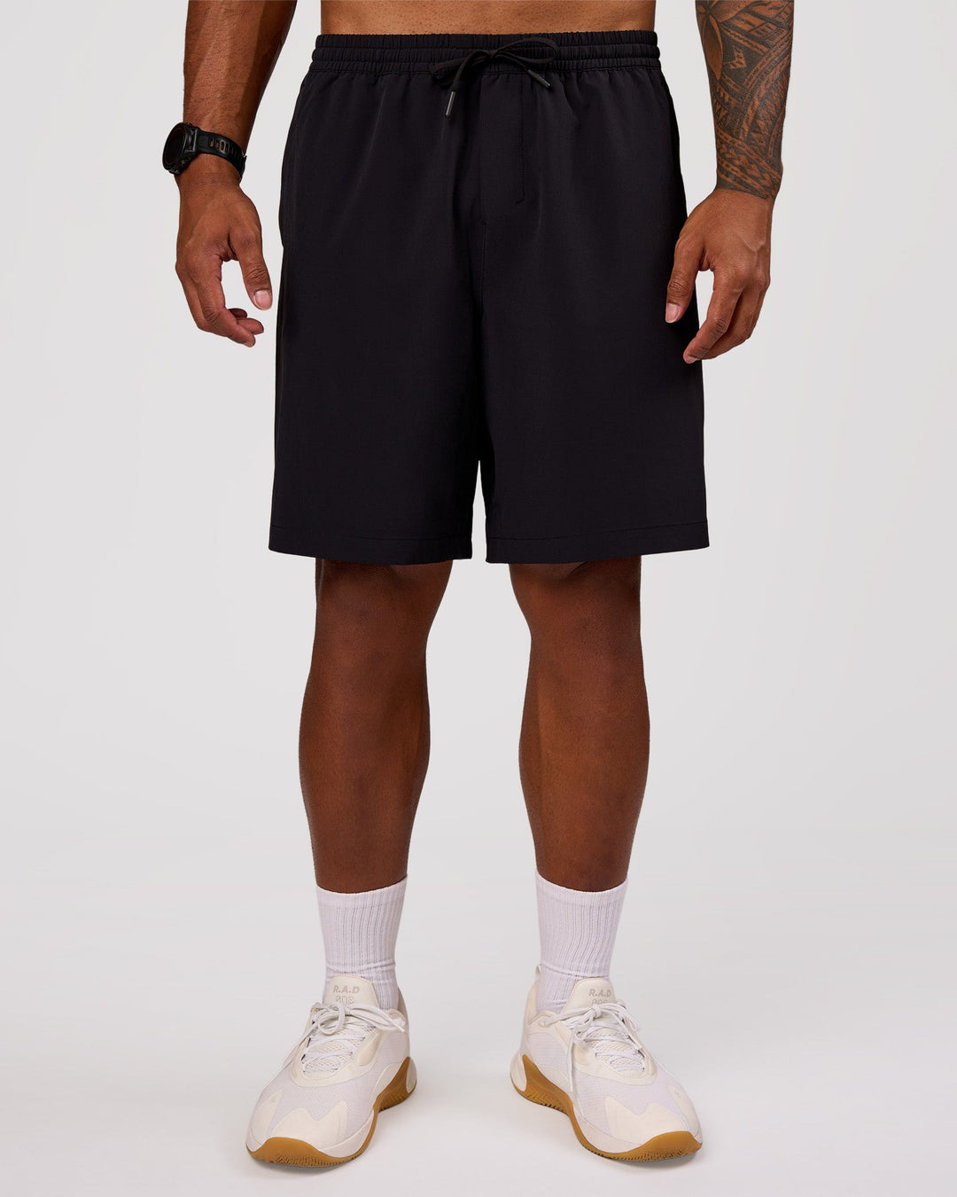 Man wearing Rep Movement 9" Training Short - Black | Model:Xav | Size:L - view 3