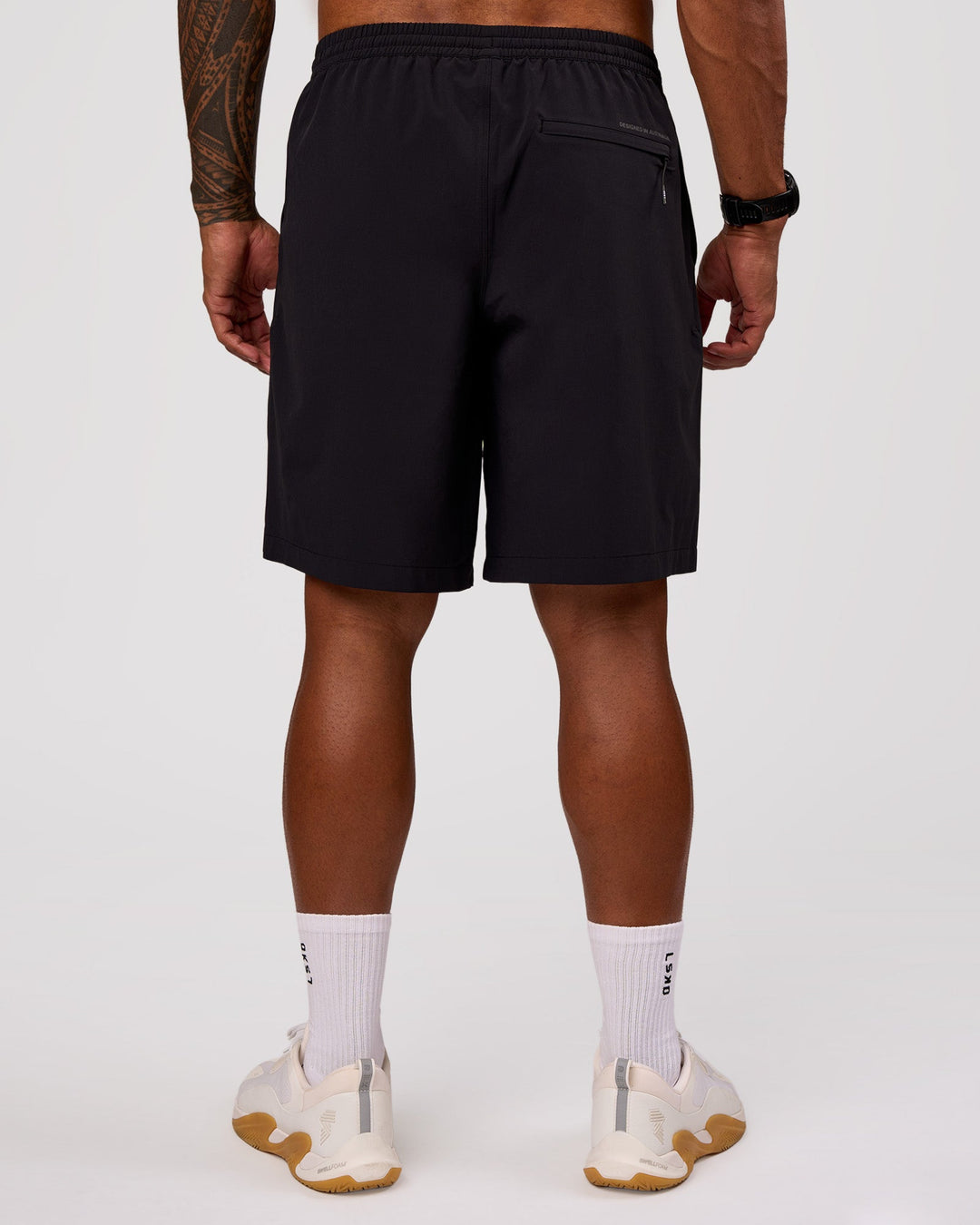 Man wearing Rep Movement 9" Training Short - Black | Model:Xav | Size:L - view 9
