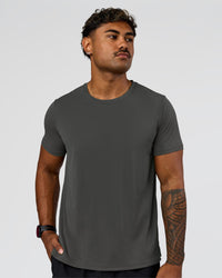 Man wearing Rep Training Tee - Dark Storm | Model:Xav | Size:L | Thumbnail Index: 0