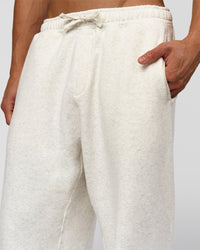 Man wearing Base Baggy Cuffed Track Pant - Silver Marl | Model:Albert | Size:M | Thumbnail Index: 3