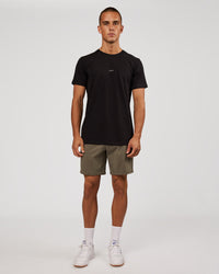 Man wearing Base FLXCotton Tee - Black | Model:Albert | Size:M | Thumbnail Index: 2