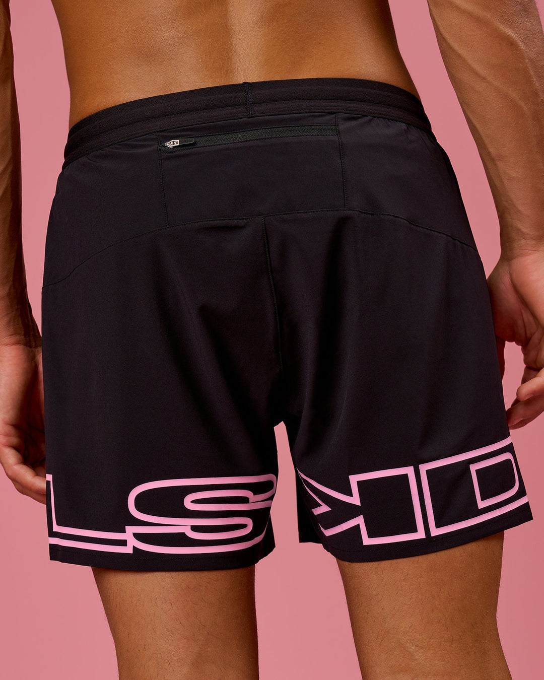Man wearing BCAM Pace 5" Lined Running Short - Black | Model:Albert | Size:M - view 1