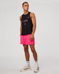Man wearing Cadence Game Plan Tank - Black | Model:Albert | Size:M | Thumbnail Index: 5