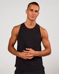 Man wearing Cadence Swift Tank - Black | Model:Albert | Size:M | Thumbnail Index: 3