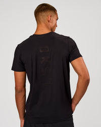 Man wearing Cadence Swift Tee - Black | Model:Albert | Size:M | Thumbnail Index: 1