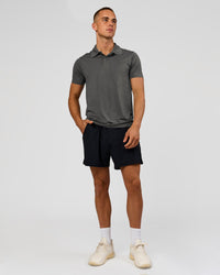 Man wearing Drive Seamless Polo - Dark Storm | Model:Albert | Size:M | Thumbnail Index: 13