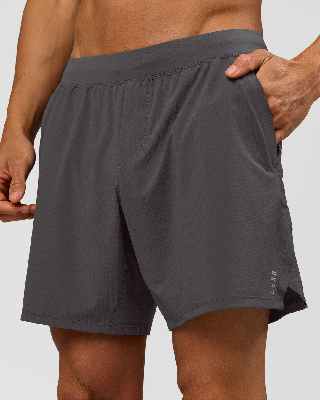 Man wearing Functional Training 7" Short - Dark Storm | Model:Albert | Size:M - view 1