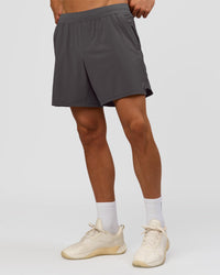 Man wearing Functional Training 7" Short - Dark Storm | Model:Albert | Size:M | Thumbnail Index: 2