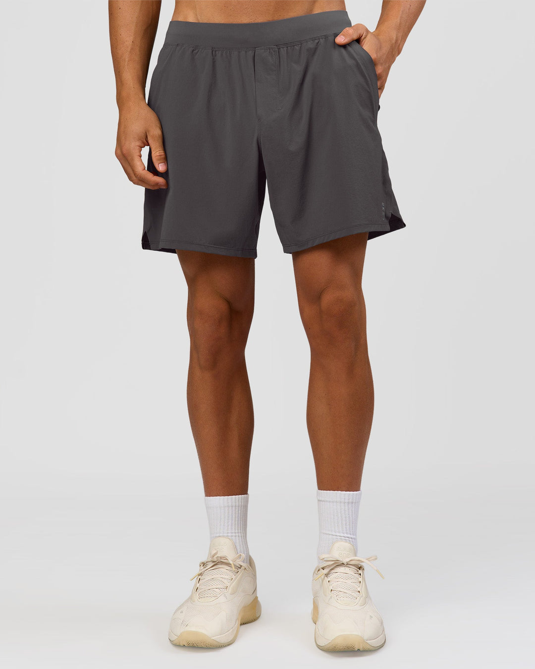 Man wearing Functional Training 7" Short - Dark Storm | Model:Albert | Size:M - view 4