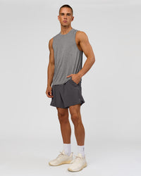 Man wearing Functional Training 7" Short - Dark Storm | Model:Albert | Size:M | Thumbnail Index: 4