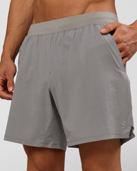 Man wearing Functional Training 7" Short - Storm Front | Model:Albert | Size:M | Thumbnail Index: 2