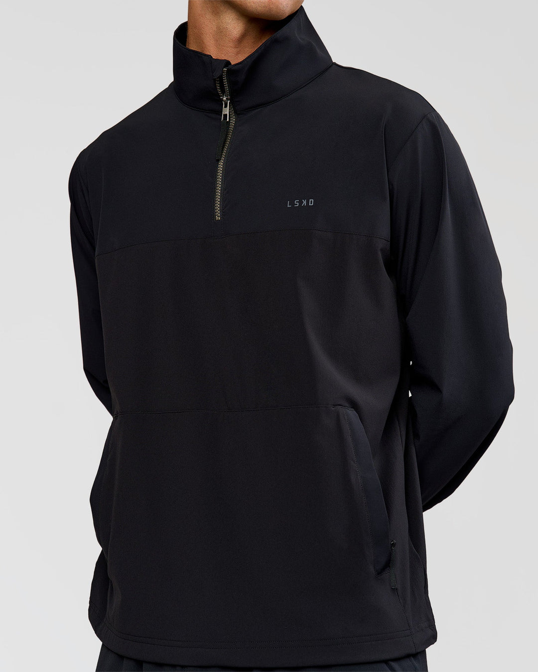 Man wearing Functional Training Jacket - Black | Model:Albert | Size:M - view 2