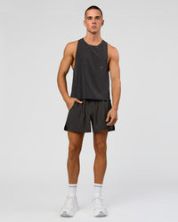 Man wearing Pace 5" Running Short - Black-Onyx | Model:Albert | Size:M | Thumbnail Index: 5