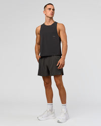 Man wearing Pace 5" Running Short - Black-Onyx | Model:Albert | Size:M | Thumbnail Index: 7
