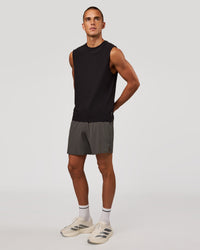 Man wearing Pace 7" Lined Running Short - Dark Storm | Model:Albert | Size:M | Thumbnail Index: 4