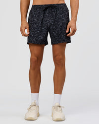 Man wearing Rep 5" Performance Short - Energy Print Black | Model:Albert | Size:M | Thumbnail Index: 1