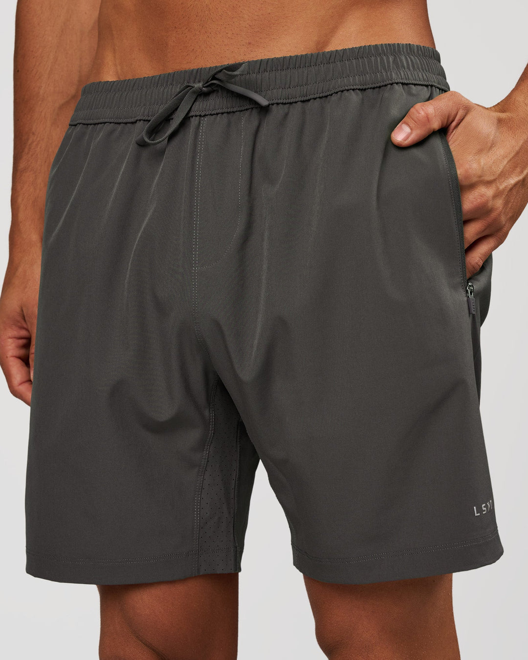 Man wearing Rep 7" Performance Short - Dark Storm | Model:Albert | Size:M - view 1