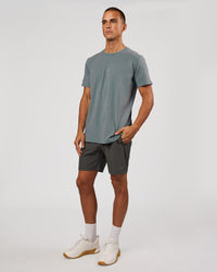 Man wearing Rep 7" Performance Short - Dark Storm | Model:Albert | Size:M | Thumbnail Index: 2