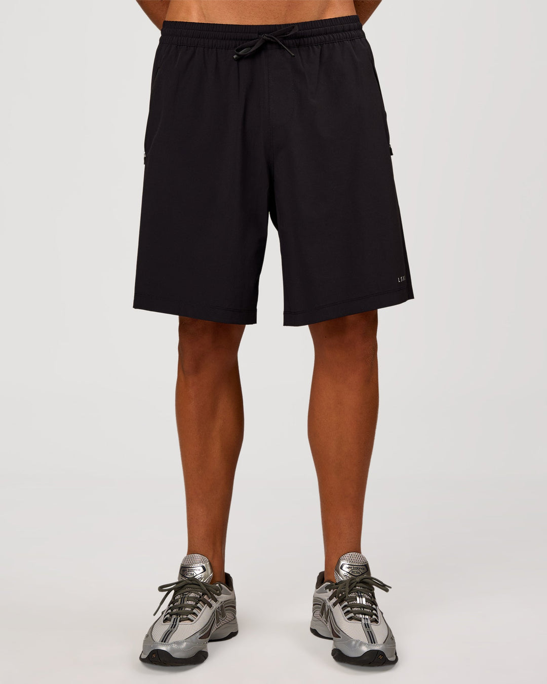 Man wearing Rep 9" Training Short - Black | Model:Albert | Size:M - view 2